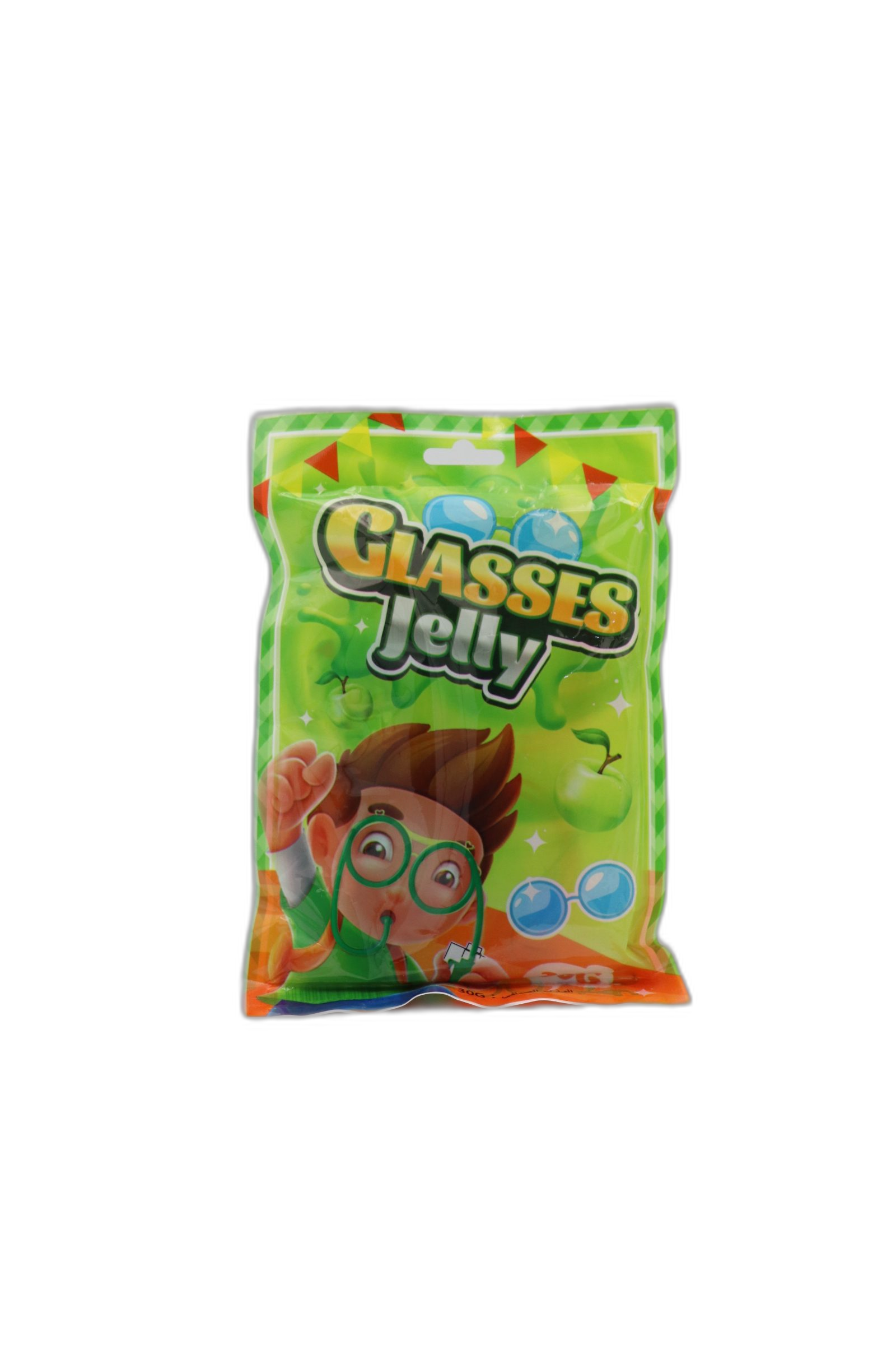 پاستیل ژله‌ای عینکی Glasses Jelly با طعم سیب