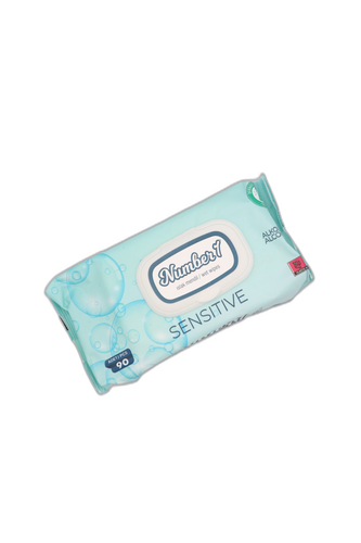 دستمال مرطوب نامبروان Sensitive ۹۰ عددی