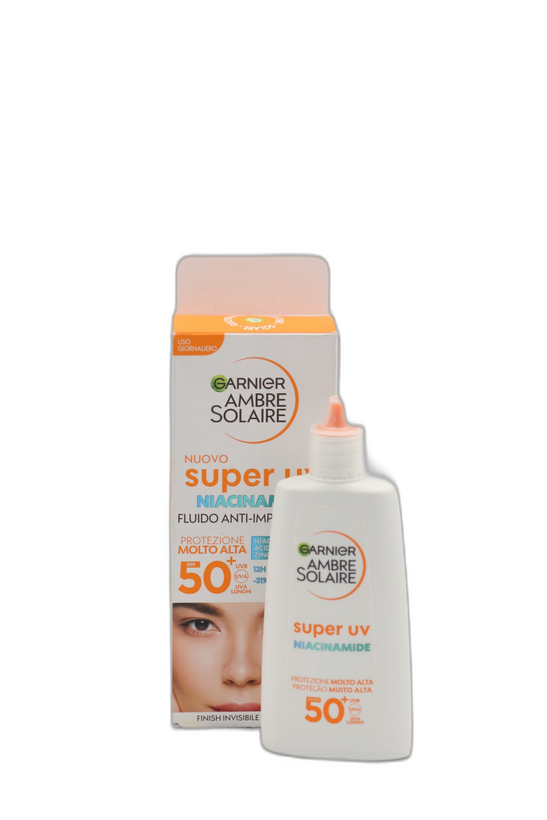 ضد آفتاب آبرسان فلوئیدی سوپر UV ویتامین C گارنیر SPF50 حجم 40 میل