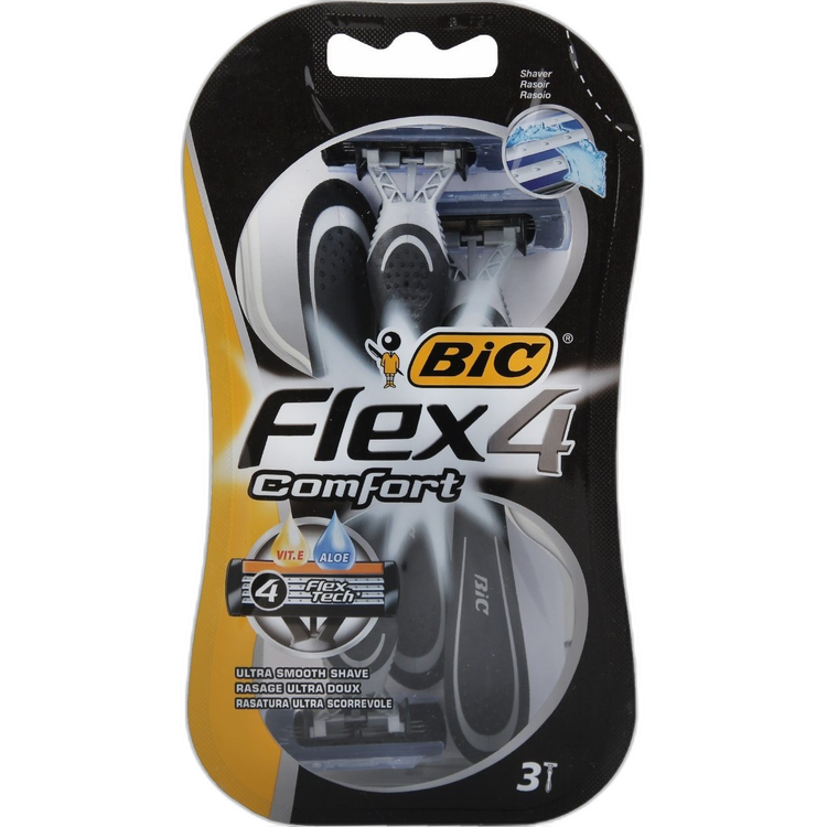 خودتراش بیک فلکس 4 (BIC Flex 4) بسته 3 عددی