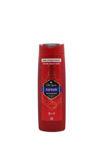 شامپو بدن اولد اسپایس ۴۰۰ میل Captain (Old Spice Body Wash Captain)