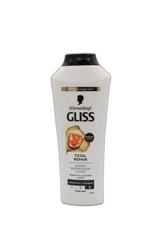 شامپو گلیس (Gliss) سفید ترمیمکننده موهای آسیبدیده سری اروپایی حجم 400 میلیلیتر