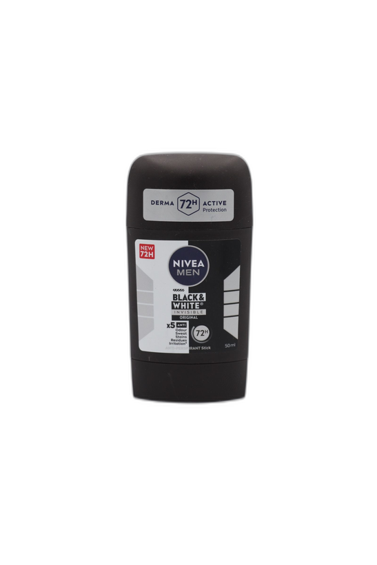 استیک ضد تعریق مردانه نیوا مدل Black & White Invisible Original حجم ۵۰ میل