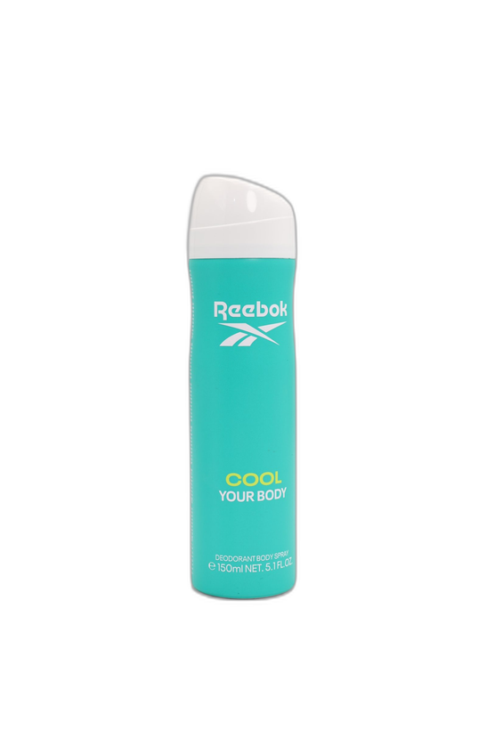 اسپری دئودورانت زنانه ریباک 150میل Reebok Cool Your Body تازگی مرکباتی