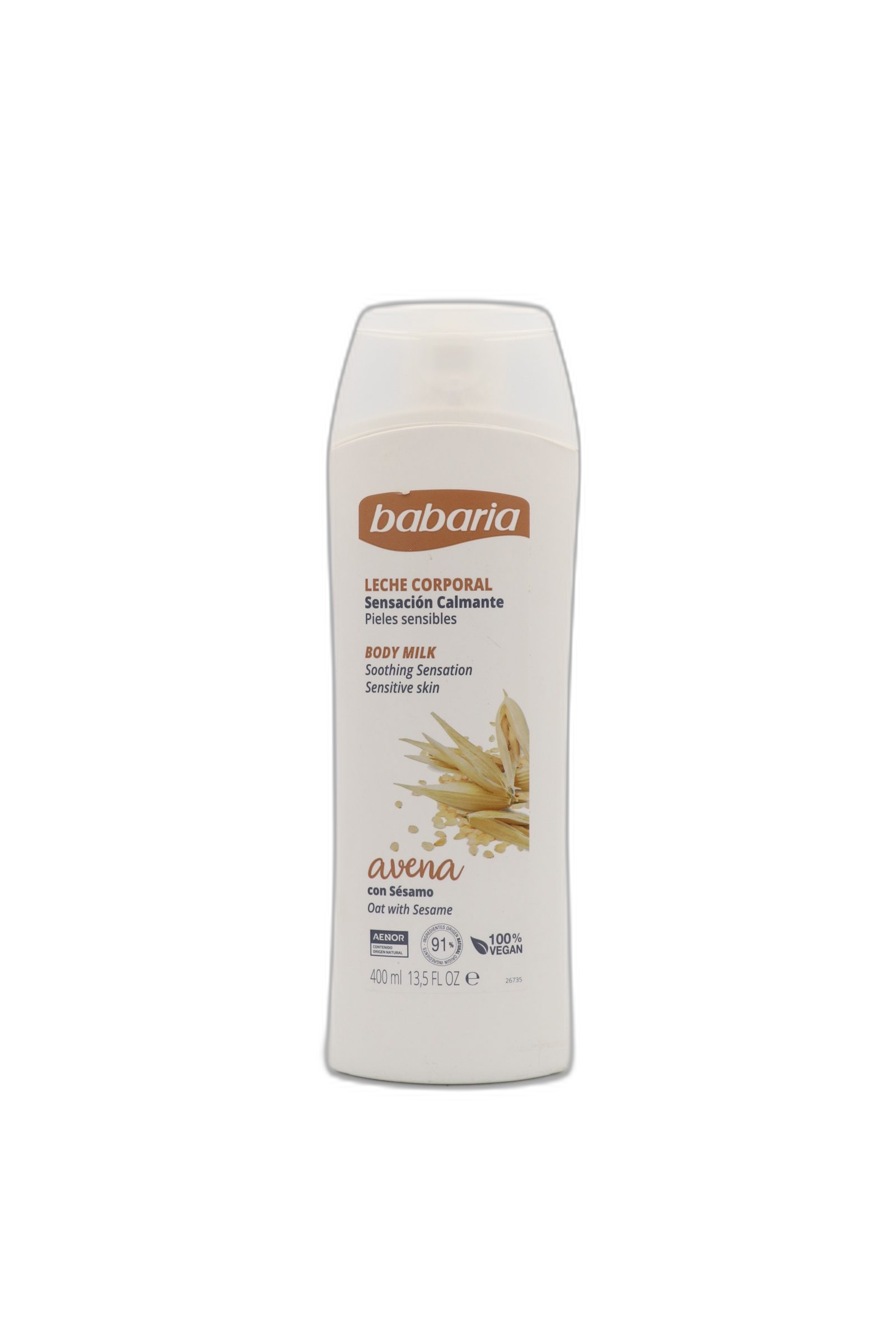 شیر بدن باباریا جو دوسر و کنجد400 میل (Babaria Oat & Sesame Body Milk)
