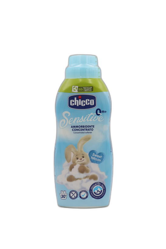 نرمکننده لباس کودک چیکو آبی 750 میل Chicco Sensitive Sweet Talcum