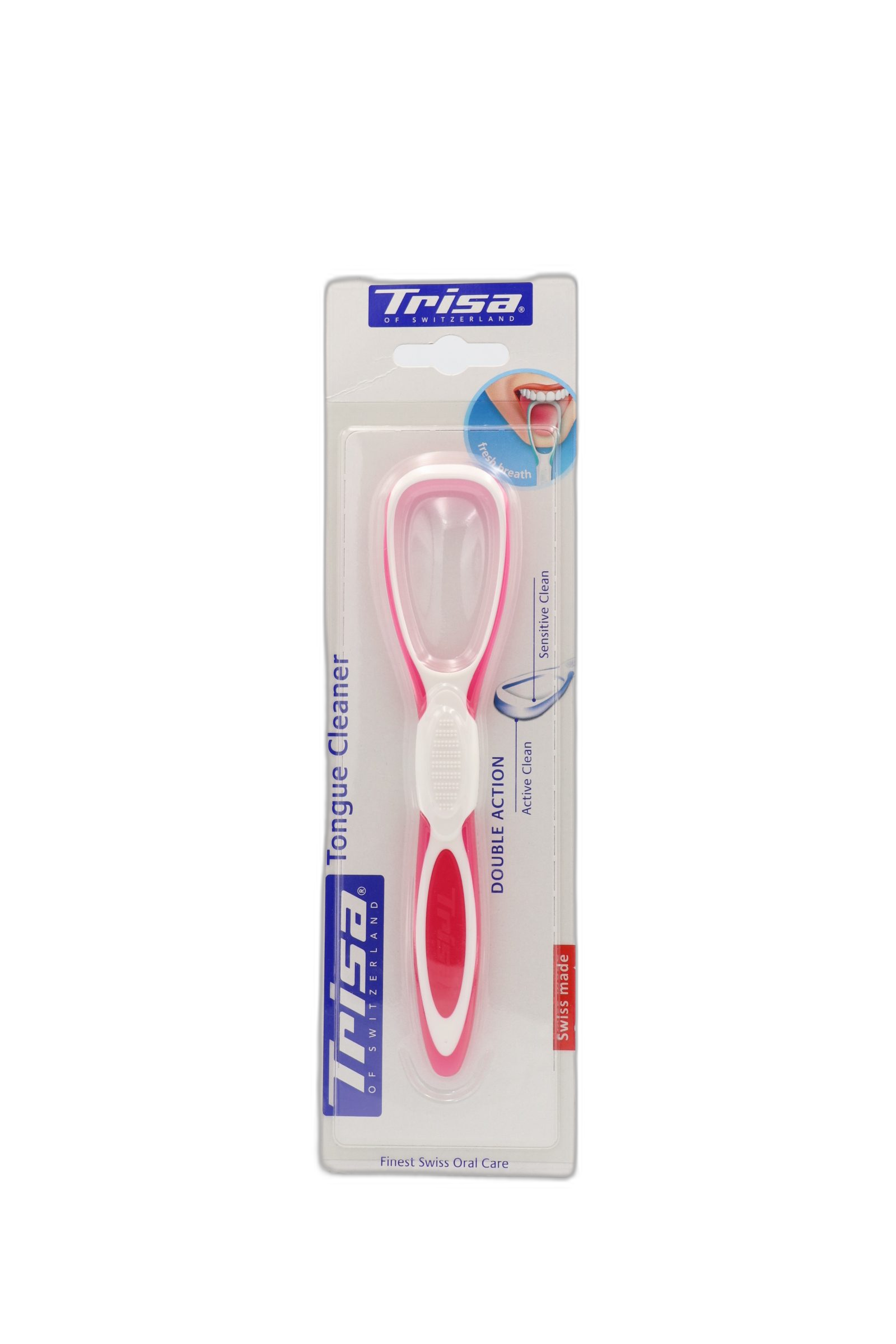 تمیزکننده زبان تریزا 2 کاره Trisa Tongue Cleaner Double Action