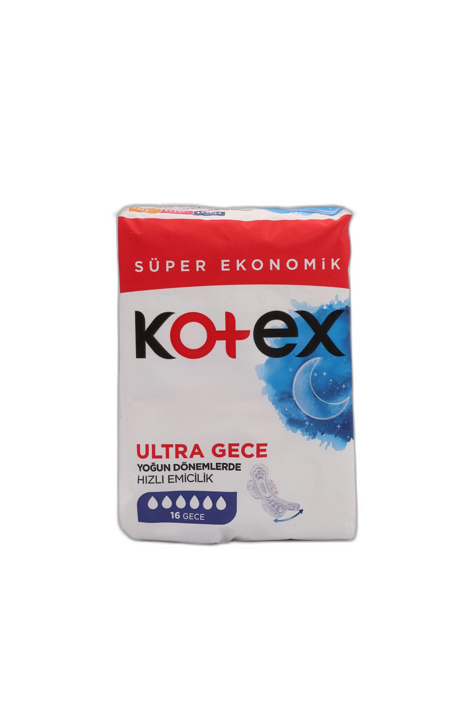 نوار بهداشتی کوتکس ویژه شب مدل Ultra Gece بسته 16 عددی