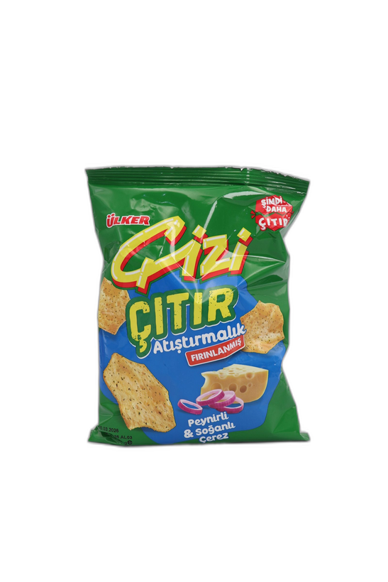 اسنک چیزی Ülker Çizi Çıtır با طعم پنیر و پیاز 50 گرم