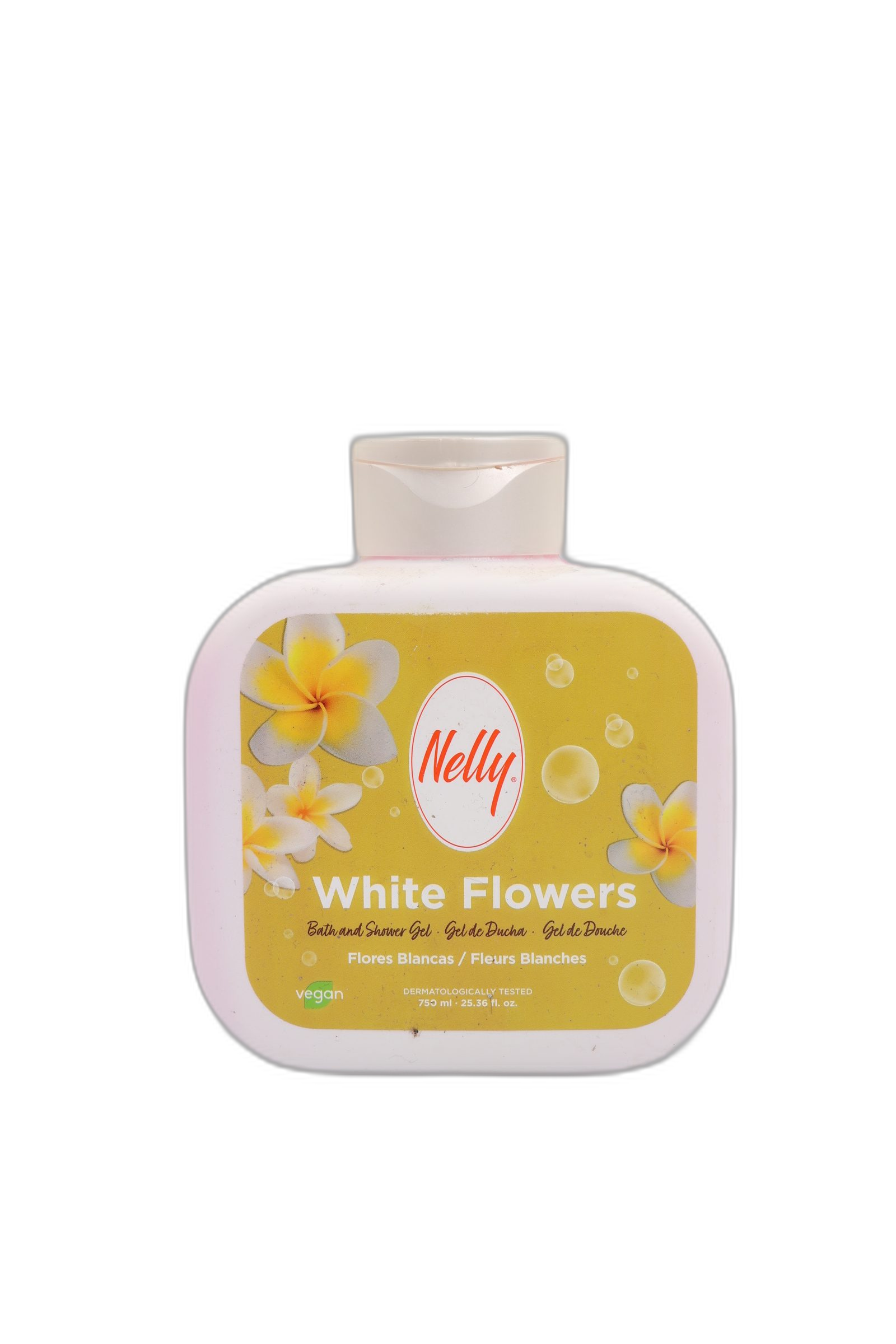 ژل دوش نلی Nelly White Flowers – با رایحه گل‌های سفید