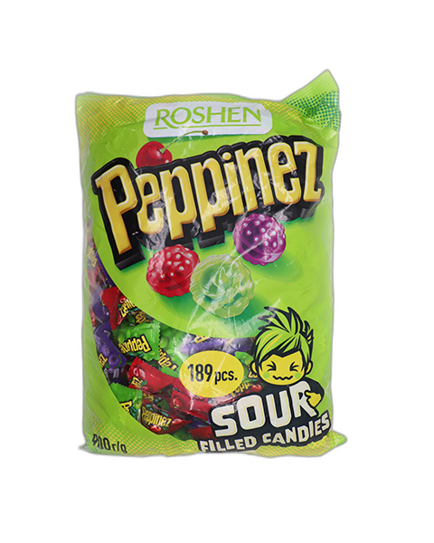 آبنبات ترش روشن میکس میوه Peppinezzz بسته 1 کیلو