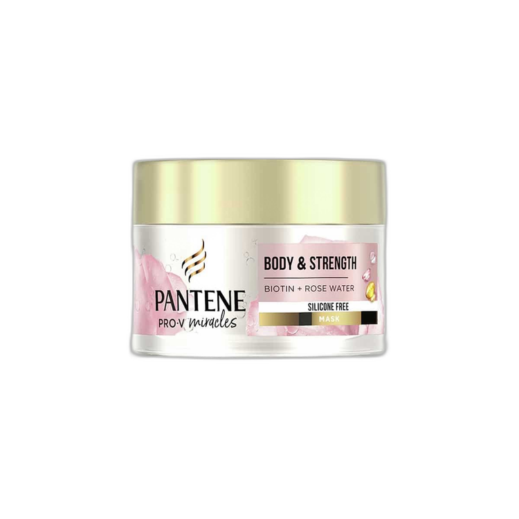 ماسک مو و بدن پنتن Pantene Pro-V Miracles Body & Strength استحکام مو با بیوتین و آب گل رز
