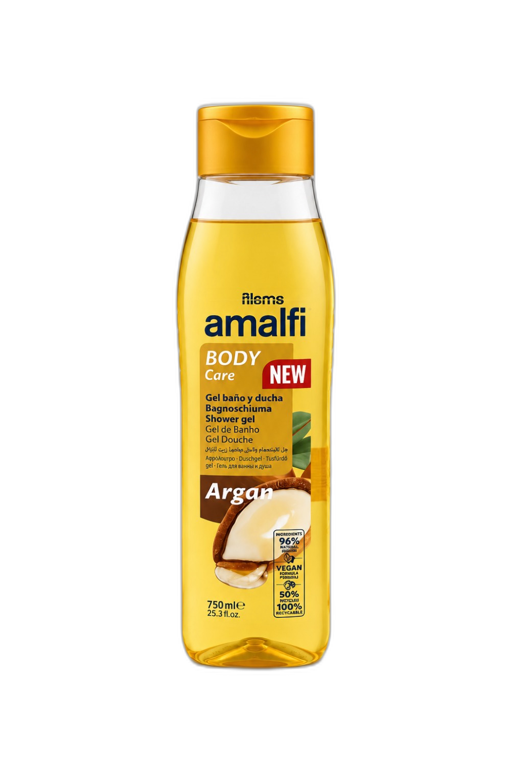 شامپو روغن آرگان آمالفی (Amalfi Argan Shampoo) حجم ۷۵۰ میلی‌لیتر