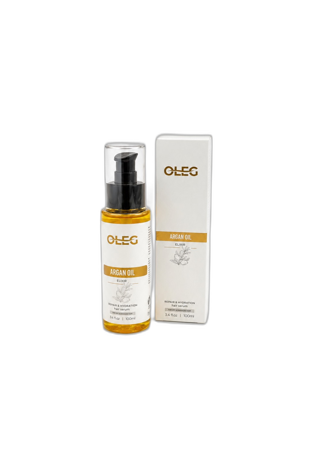 سرم مو روغن آرگان اولگ (OLEG Argan Oil Elixir) حجم ۱۰۰ میلی‌لیتر