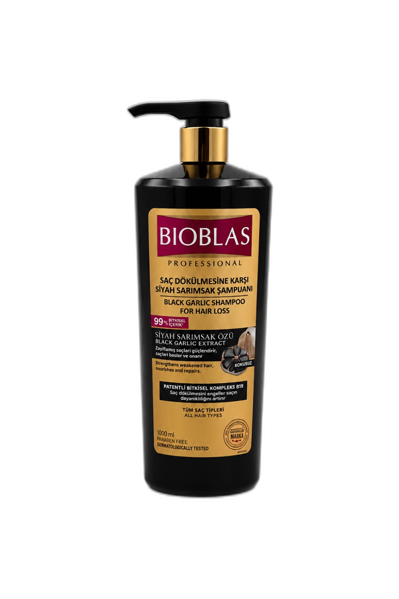 شامپو سیر سیاه بیوبلاس (Bioblas Black Garlic Shampoo) حجم ۱۰۰۰ میلی‌لیتر