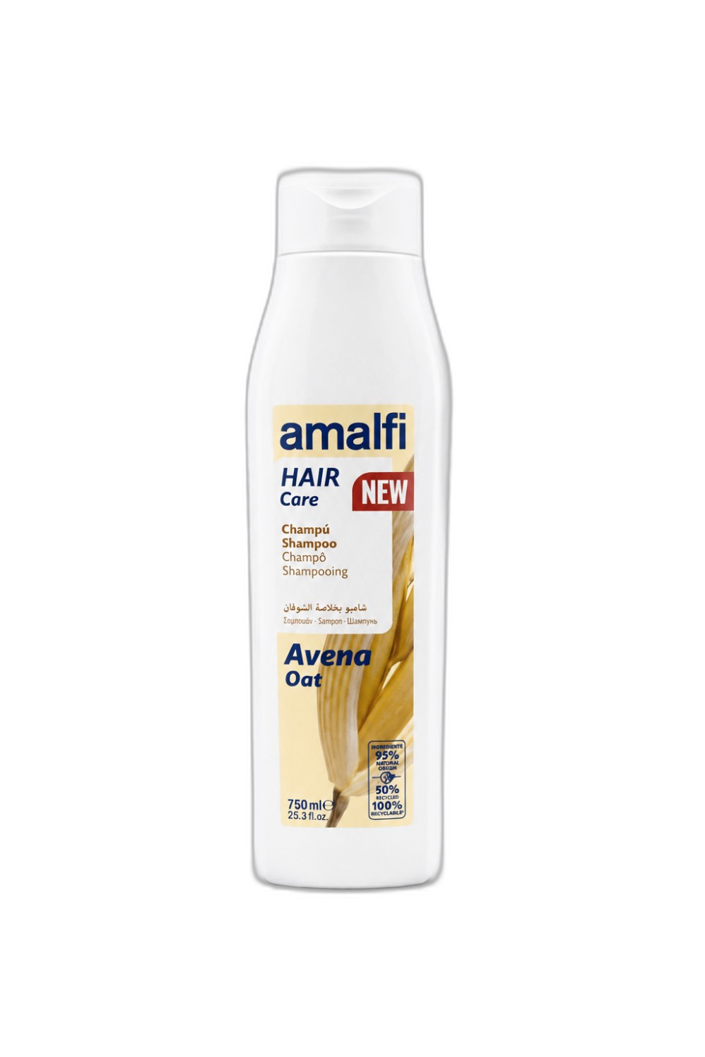 شامپو آمالفی عصاره جو دوسر (Amalfi Oat Shampoo) حجم ۷۵۰ میلی‌لیتر
