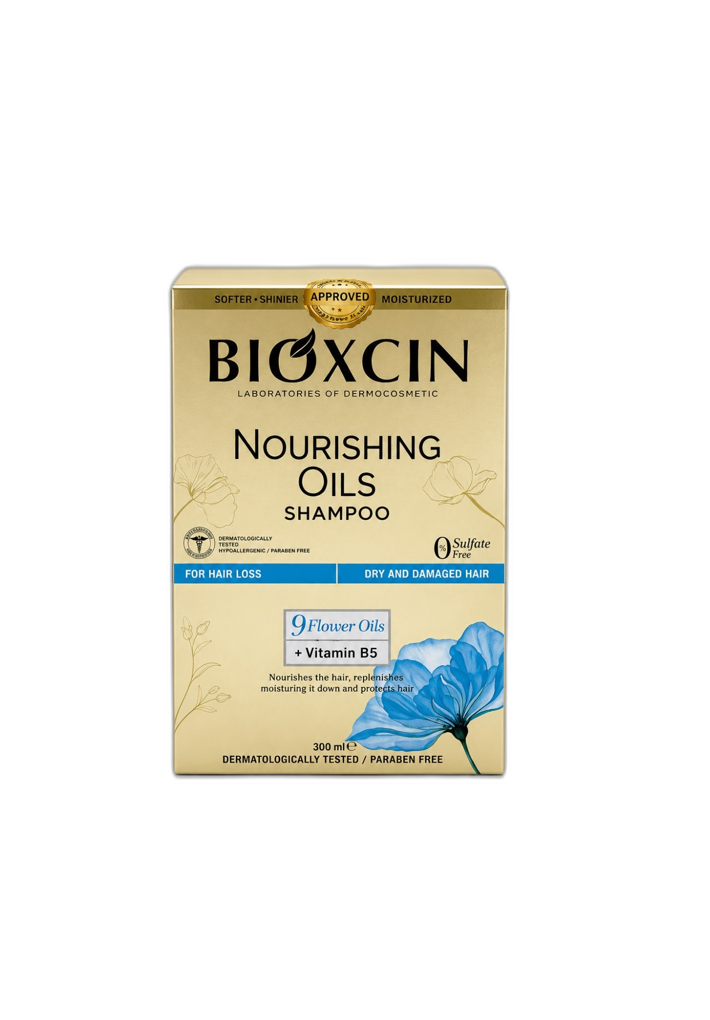 شامپو بیوکسین Nourishing Oils مخصوص موهای خشک و آسیب‌دیده حجم 300 میلی‌لیتر