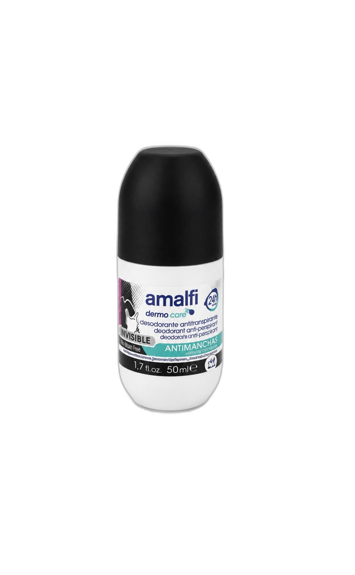 رول ضد تعریق آمالفی Dermo Care Invisible Anti-Stain حجم 50 میلی‌لیتر