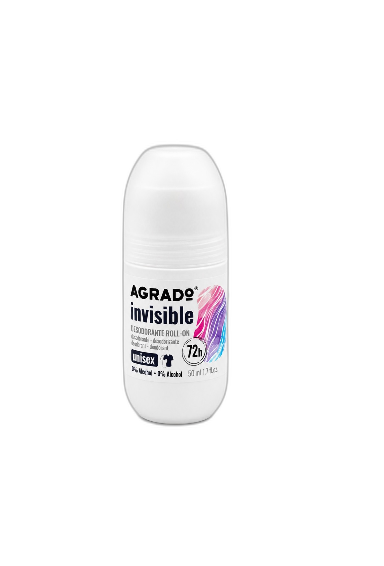 رول ضد تعریق آگرادو Invisible مدل Unisex حجم 50 میلی‌لیتر