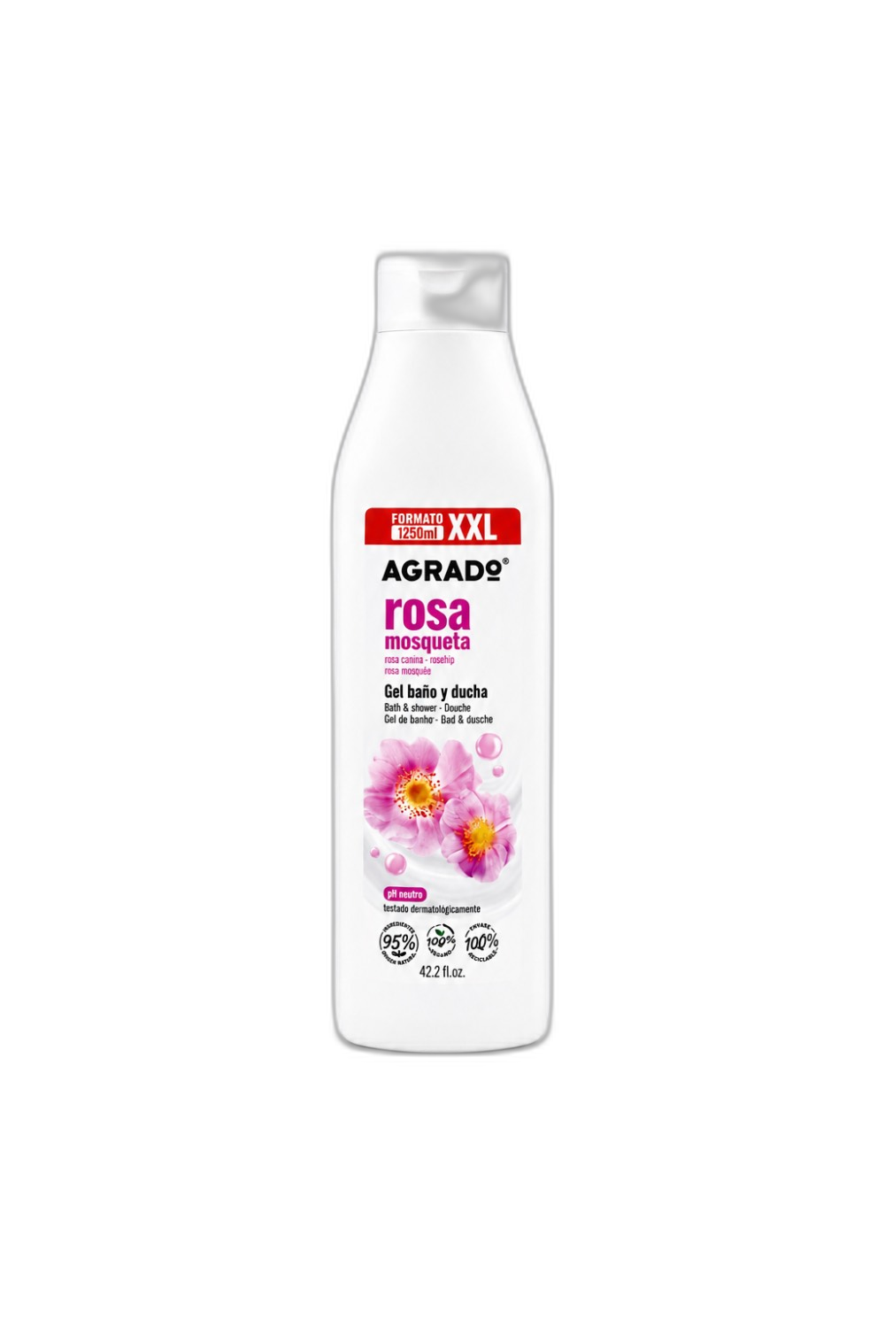 شامپو بدن رز هیپ آگرادو (Agrado Rosehip Shower Gel) حجم 1250 میل