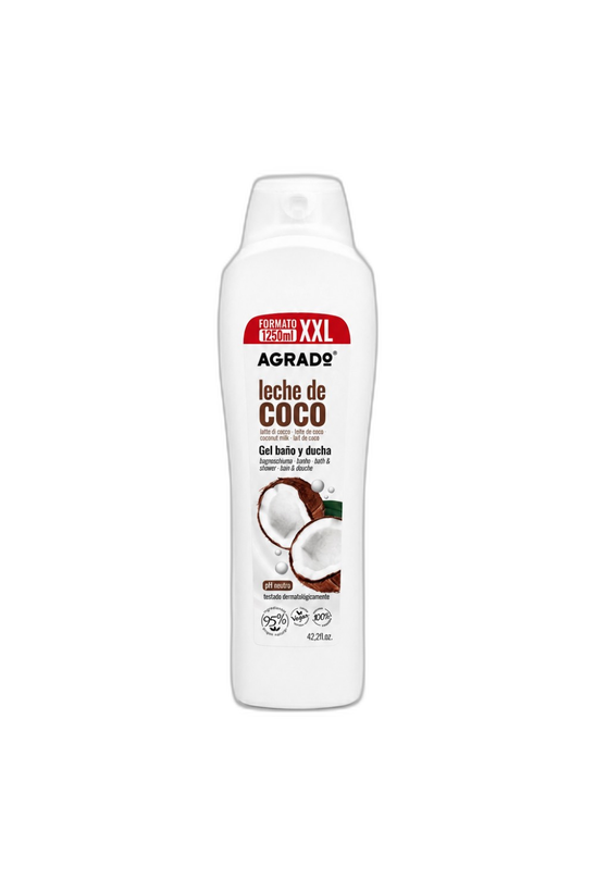 شامپو بدن شیر نارگیل آگرادو (Agrado Coconut Milk Shower Gel) حجم 1250 میلیلیتر