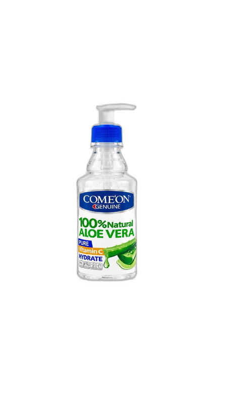 ژل آبرسان آلوئهورا کامان 100% Natural Aloe Vera حاوی ویتامین C
