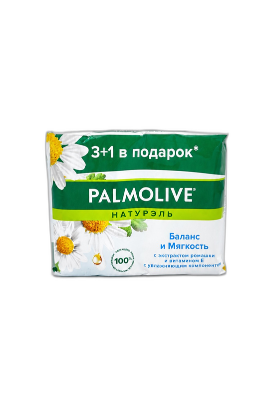 صابون پالمولیو Palmolive Naturals بابونه و ویتامین E بسته ۴ عددی