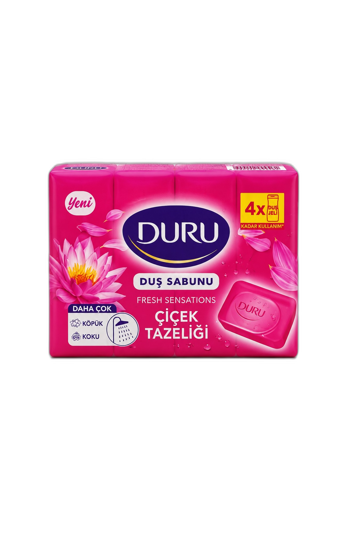 صابون حمام دورو Fresh Sensations رایحه طراوت گل بسته 4 عددی