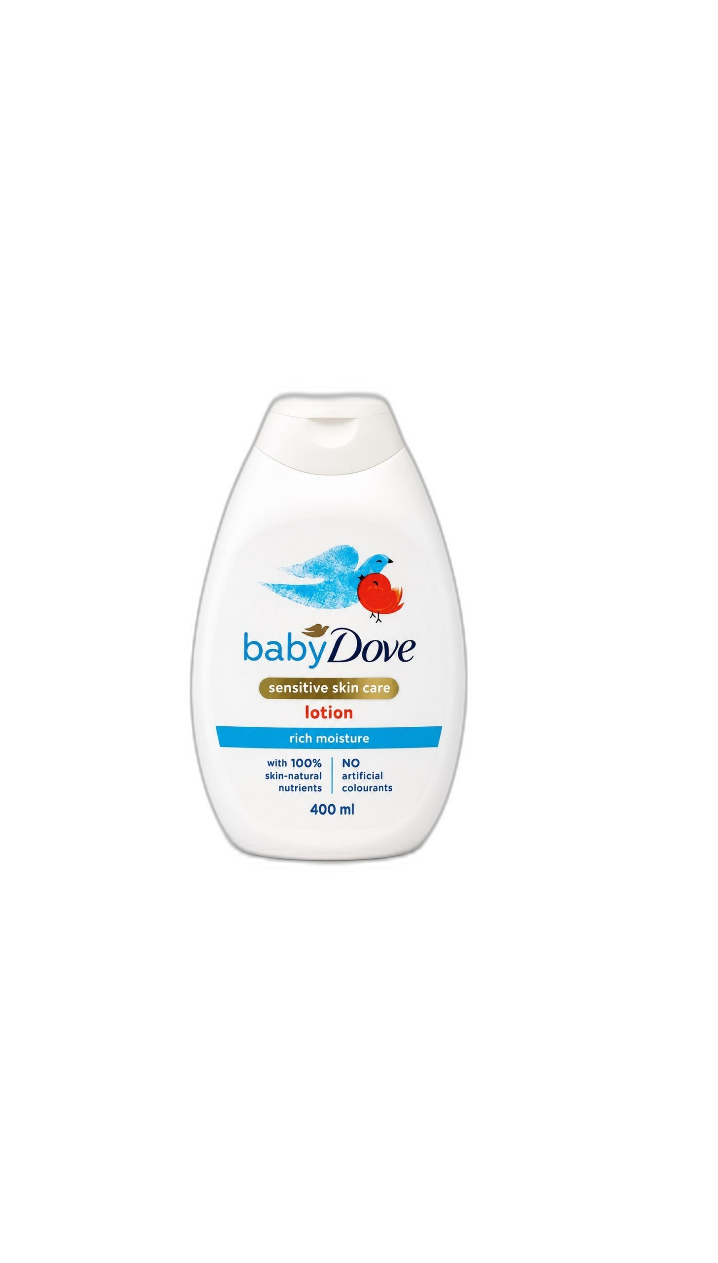 لوسیون بدن کودک بیبی داو Baby Dove Sensitive Skin Care Rich Moisture حجم 400 میلی‌لیتر