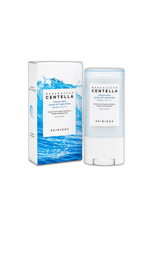 ضد آفتاب استیکی سنتلا SKIN1004 Madagascar Centella Hyalu-Cica Silky-Fit Sun Stick SPF50+ PA++++ حجم 20 گرم
