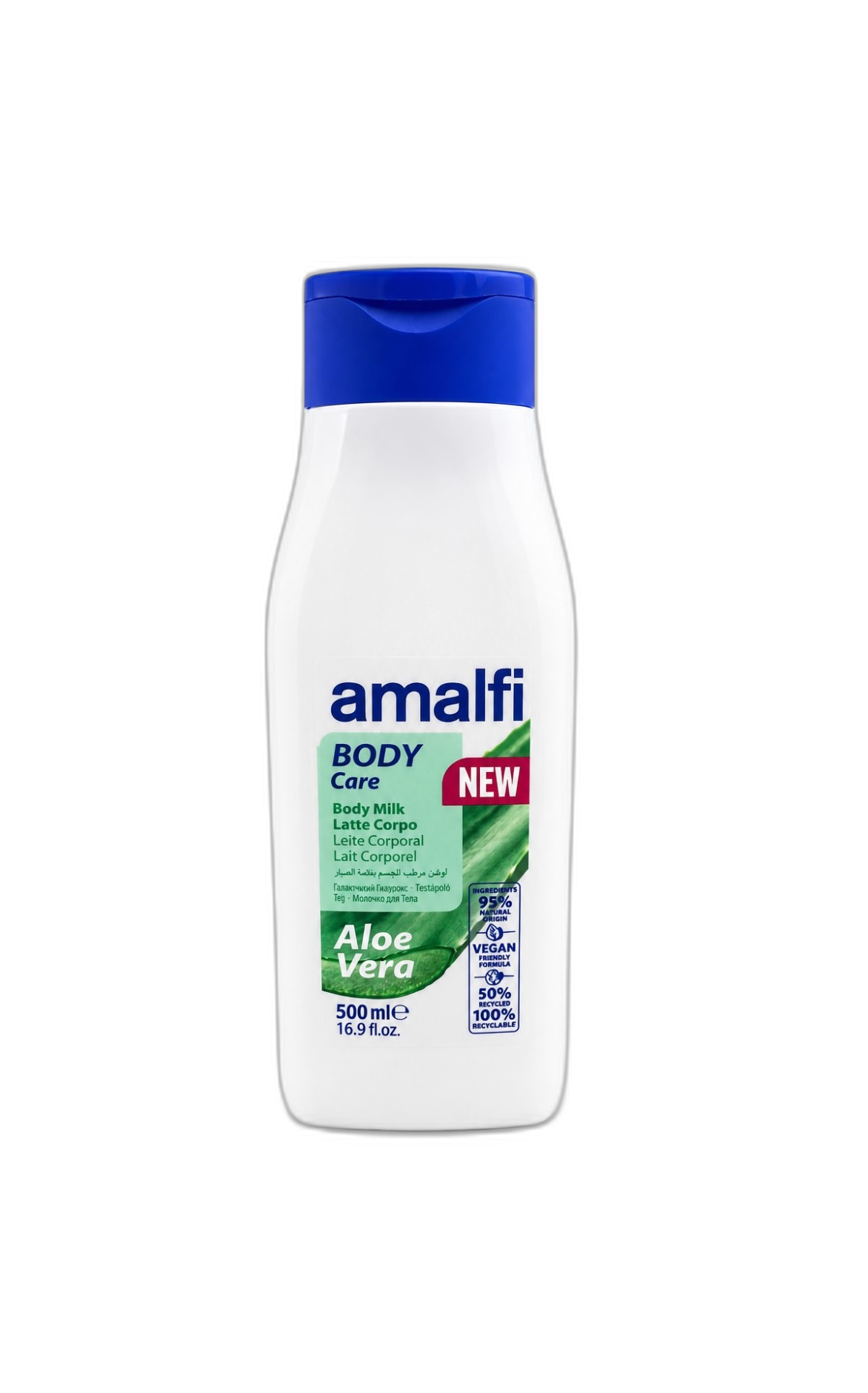 شیر بدن آمالفی Amalfi Body Care Aloe Vera حجم 500 میلی‌لیتر