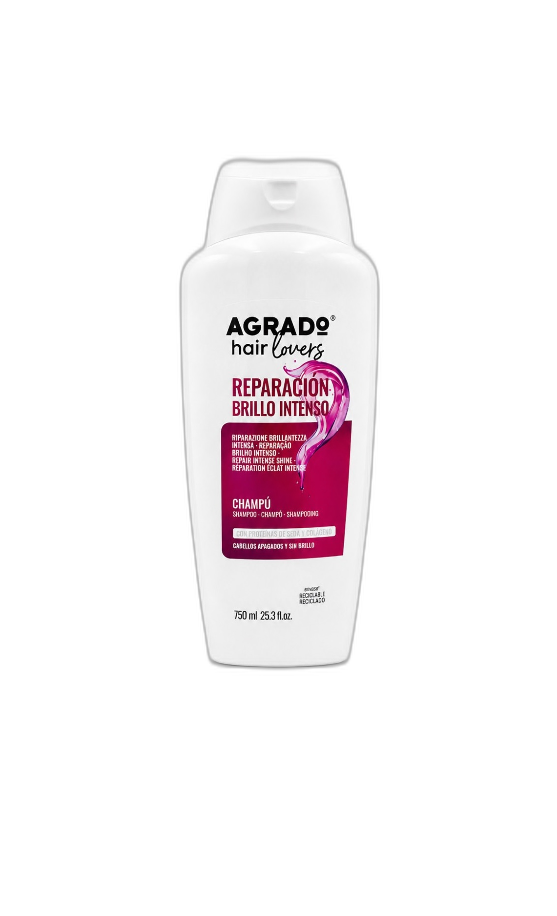 شامپو آگرادو Agrado Hair Lovers Repair Intense Shine حجم 750 میلی‌لیتر