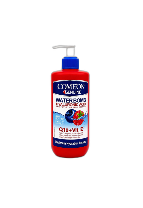 ژل آبرسان کامئون Comeon Water Bomb Hyaluronic Acid + Q10 + Vitamin E حجم 400 میلیلیتر