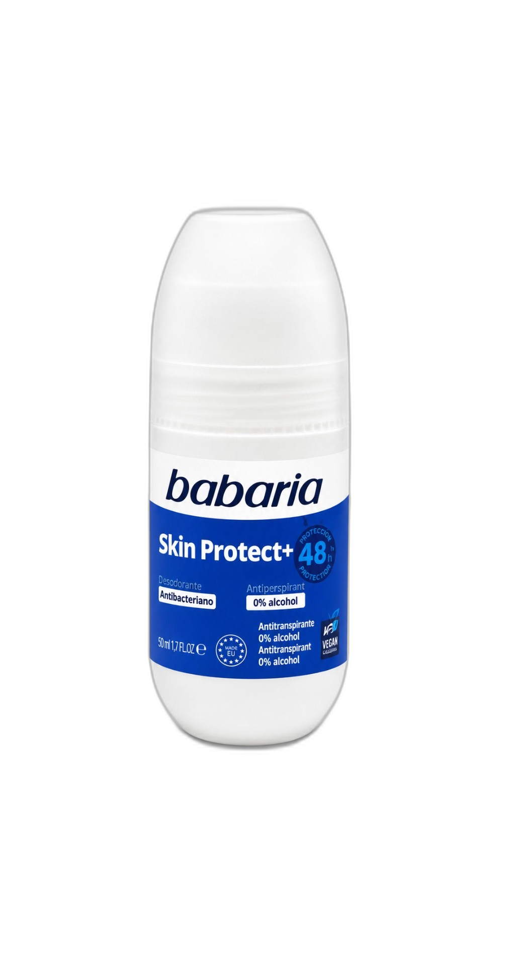 رول ضدتعریق باباریا Skin Protect+ آنتی‌باکتریال حجم 50 میلی‌لیتر