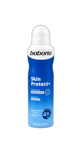 اسپری ضدتعریق باباریا Skin Protect+ آنتیباکتریال 200 میلیلیتر