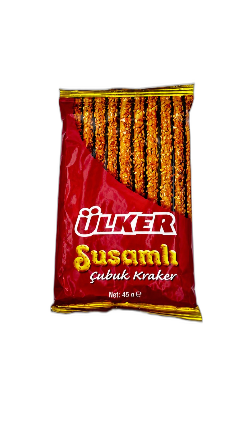 چوب شور کنجدی اولکر Ülker Susamlı Çubuk Kraker وزن 45 گرم