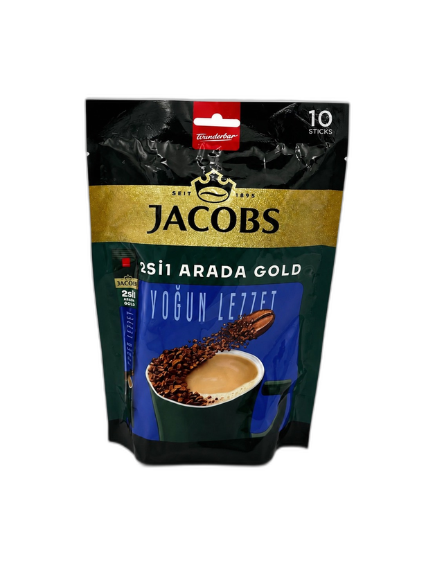 قهوه فوری جاکوبز 2 در 1 مدل Jacobs 2si1 Arada Gold بسته 10 عددی