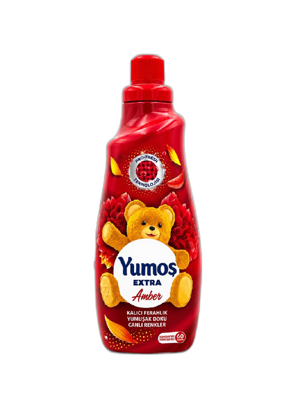 نرمکننده لباس یوموش Extra Amber | لطافت ماندگار و رایحه گرم و دلنشین لباسها
