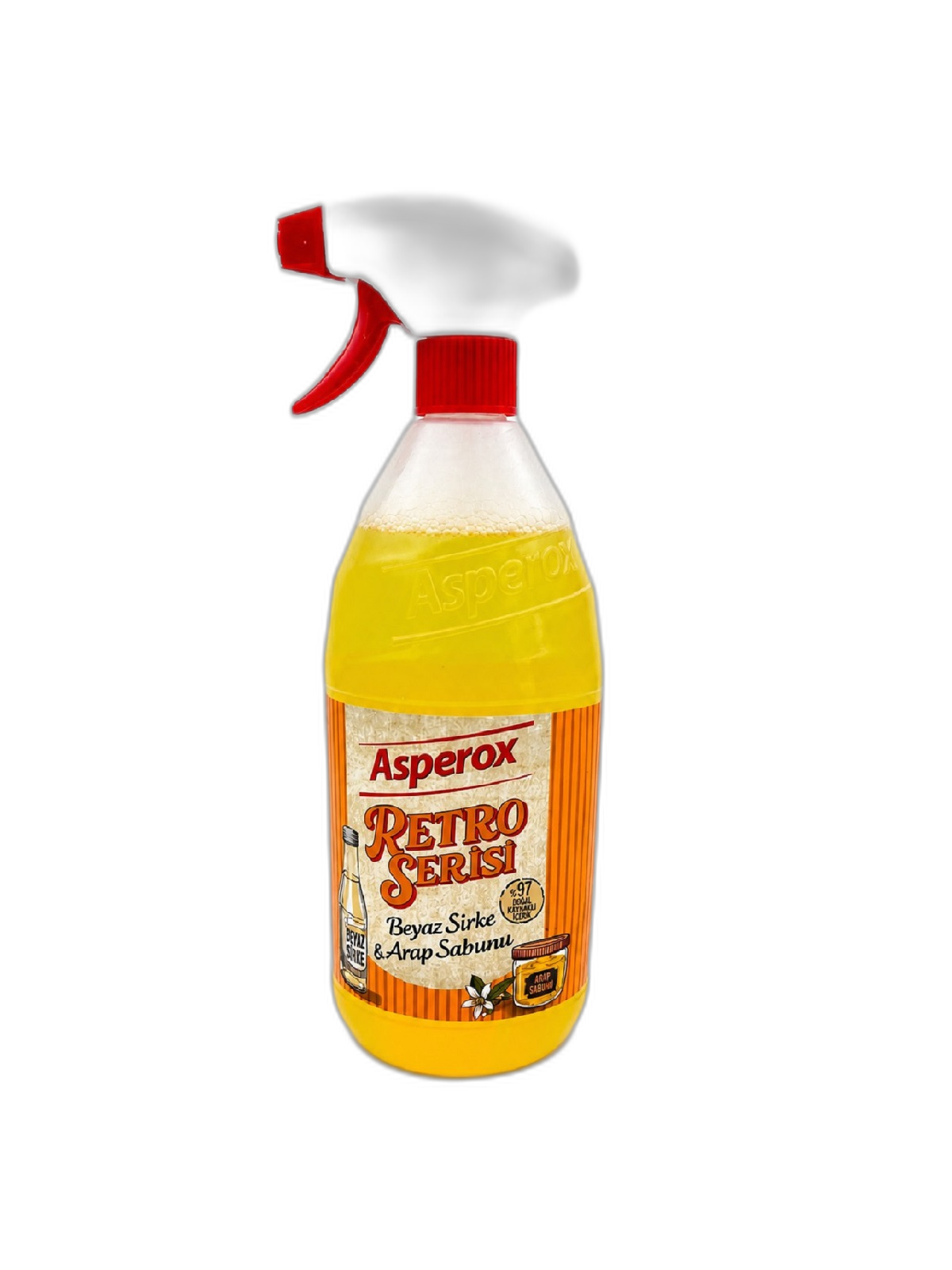 اسپری پاک‌کننده چندمنظوره اسپروکس Asperox Retro Serisi با سرکه سفید و صابون عربی