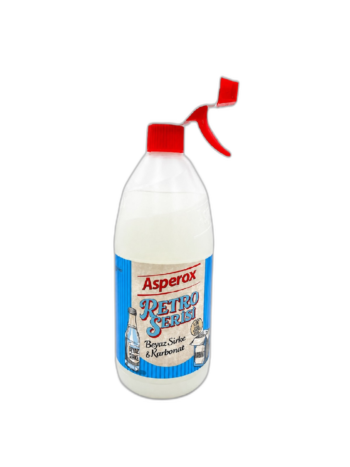 اسپری پاک‌کننده چندمنظوره اسپروکس Asperox Retro Serisi با سرکه سفید و جوش شیرین