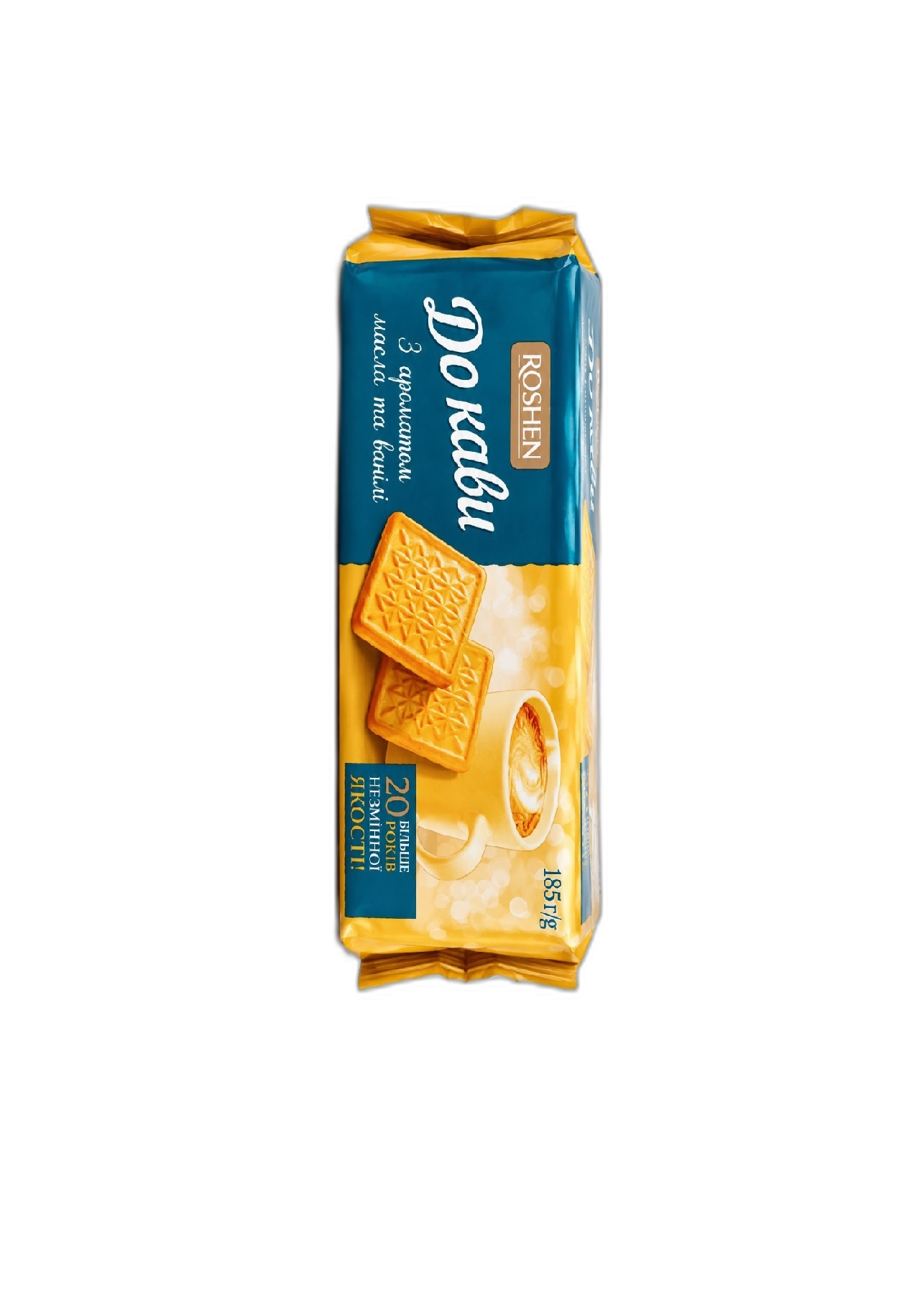 بیسکویت روشن Roshen Do Kavy با طعم کره و وانیل وزن 185 گرم